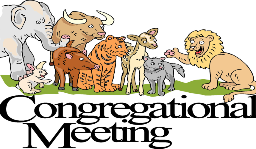 “Annual Congregational Meeting: January 29th, 2023”