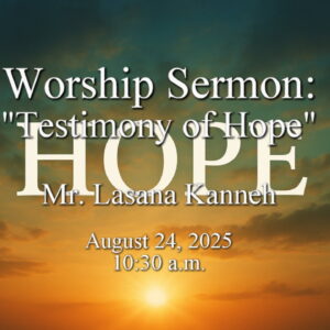 “Testimony of Hope”