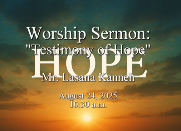 “Testimony of Hope”